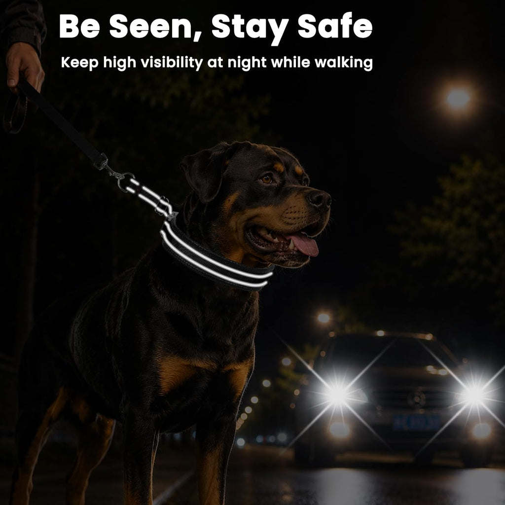 Mayerzon No Pull Collar with Alloy Buckle for Large Dogs that Pull Strongly