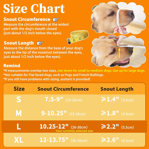 Mayerzon Adjustable Dog Muzzle, Fabric Medium Large Dog Muzzle Anti Biting