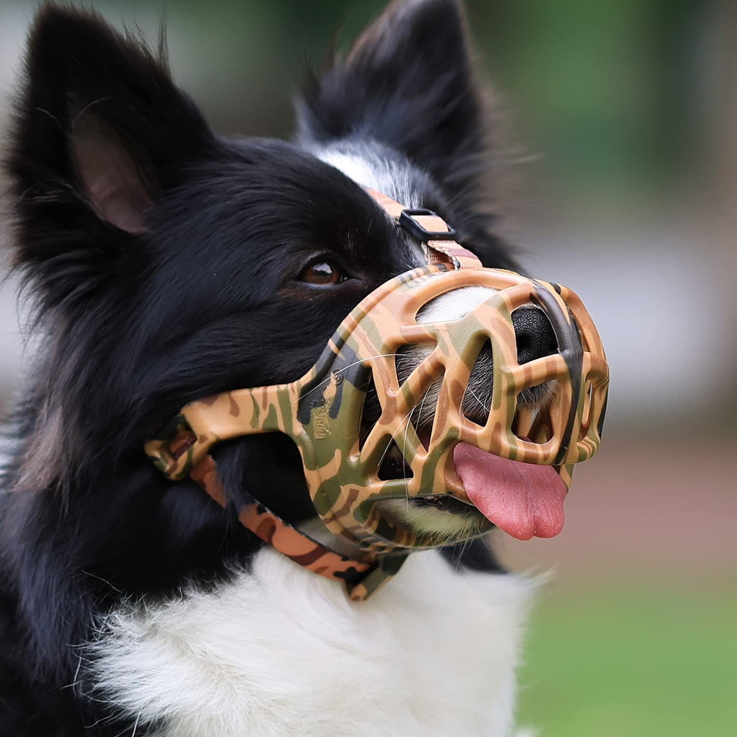Mayerzon Dog Muzzle, Breathable Basket Muzzles for Small, Medium, Large and X-Large Aggressive Dogs Beagle German Shepherd Doberman, Cage Mouth Guard Stop Biting Chewing for Grooming Training