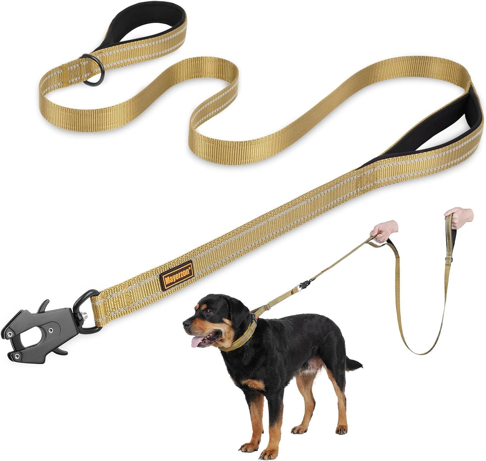 Mayerzon 6FT Tactical Heavy Duty Dog Leash No Pull with 2 Padded Handles