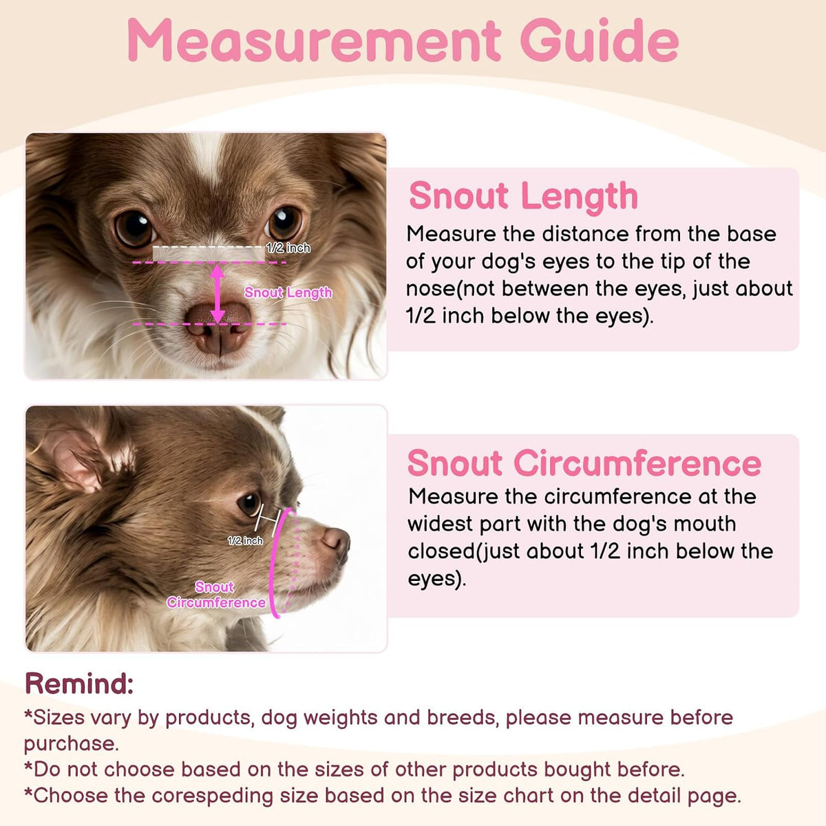 Mayerzon Mesh Dog Muzzle, Adjustable Muzzle for Small Short Snouted Dogs